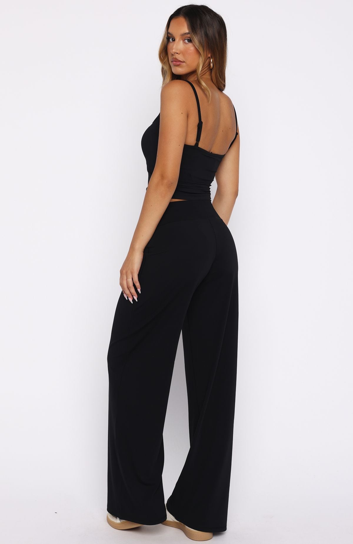 Core Strengths Wide Leg Pants Black