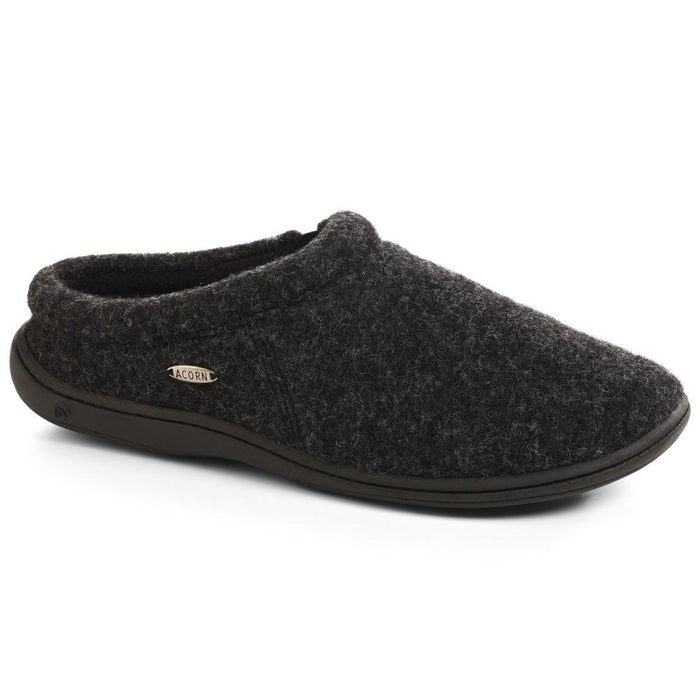 Acorn Mens Digby Slipper Black Tweed