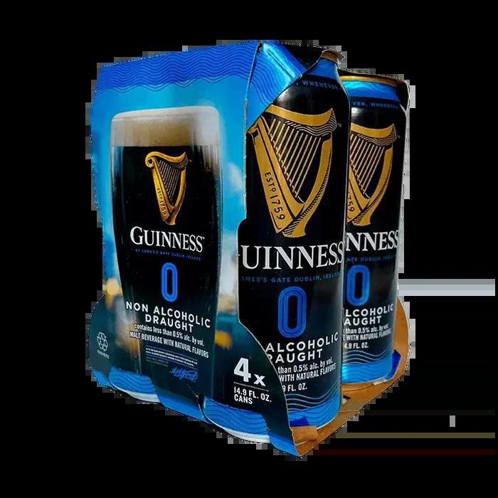 Guinness ZERO Non Alcoholic Draught 4-pack cans