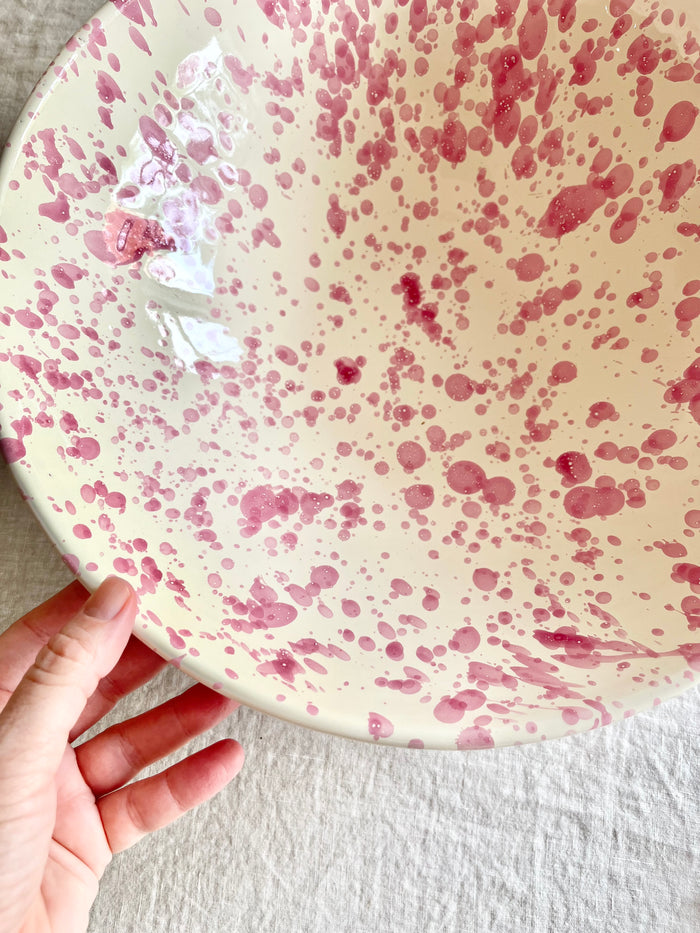 Pompeii Serving Bowl - Pink 13"