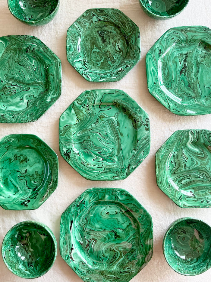 Terre Mêlée Finger Bowl - 4"- Malachite