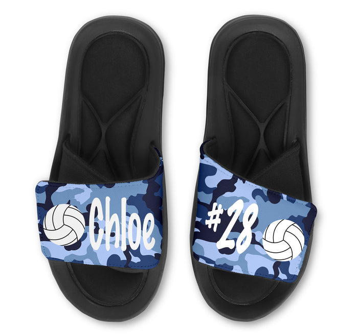 Volleyball Custom Slides / Sandals - Camo