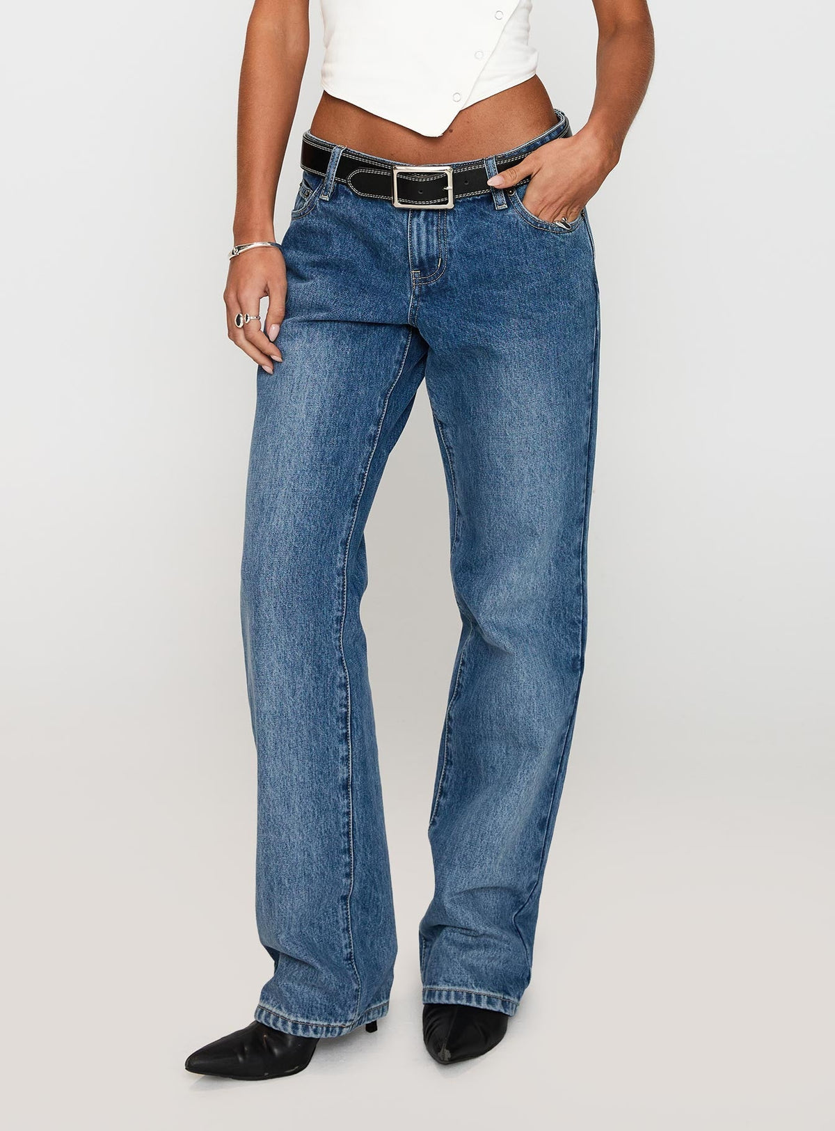 Better Half Low Rise Straight Leg Jeans Horizon Blue