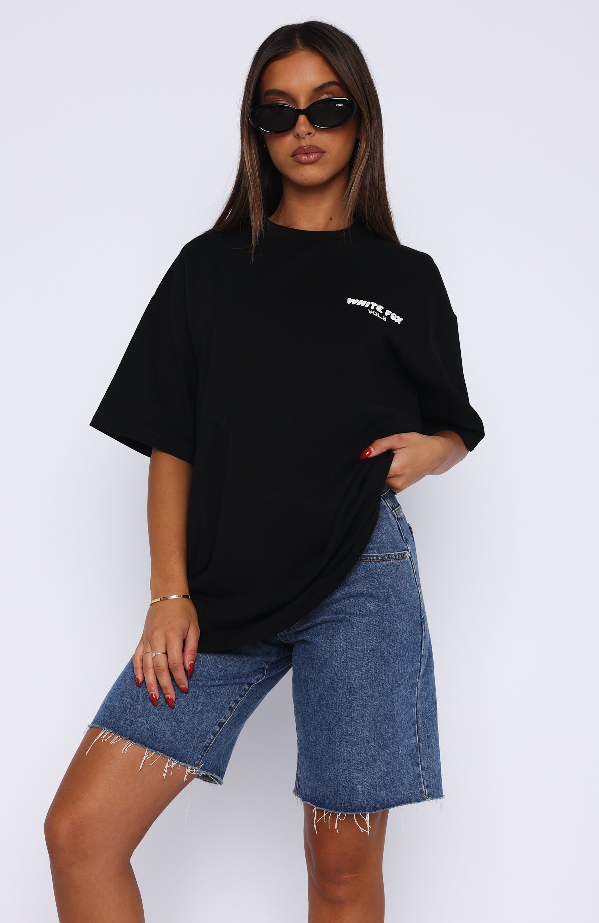 Offstage Back Graphic Oversized Tee Monochrome