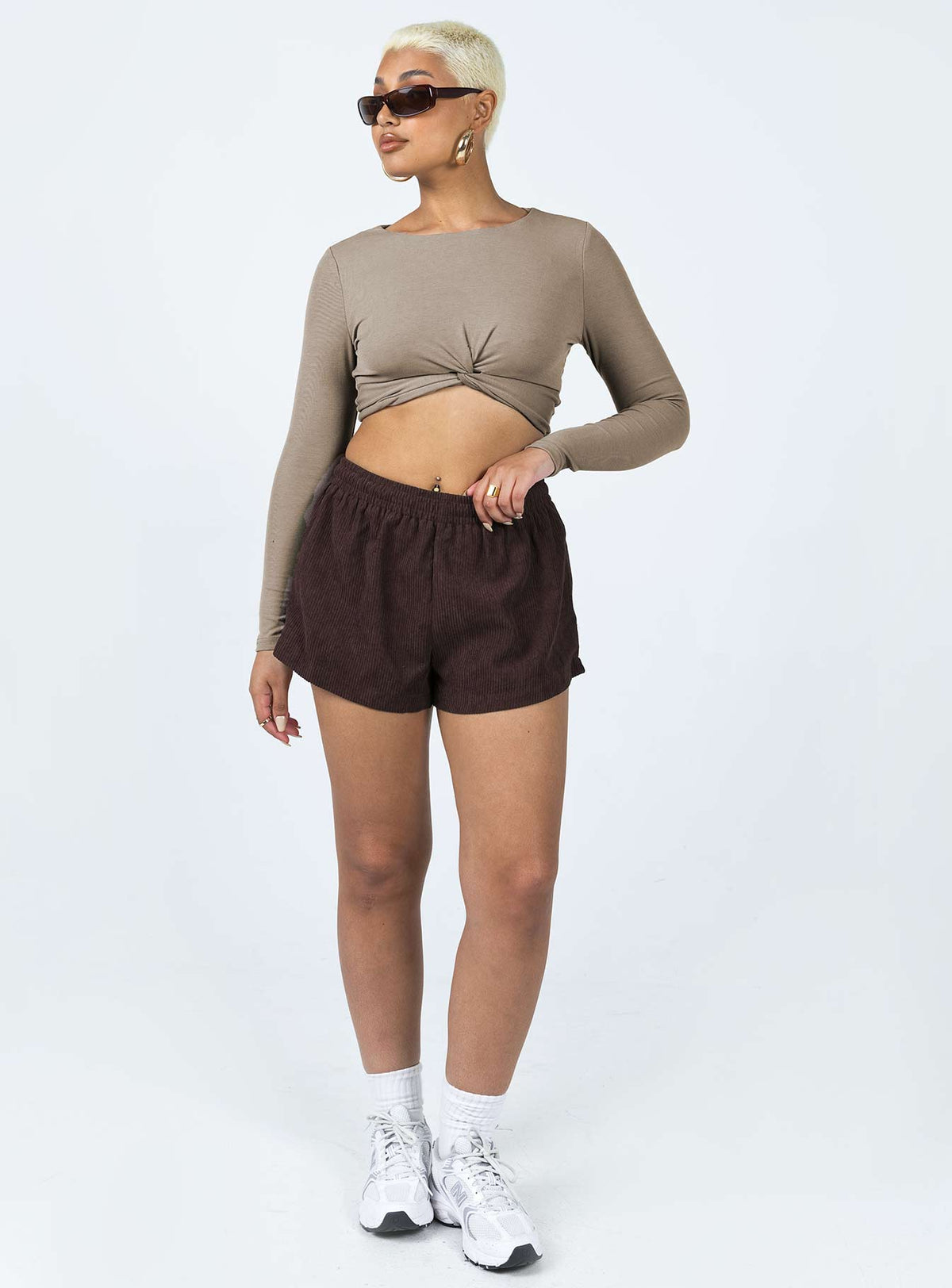 Beach House Shorts Cord Brown