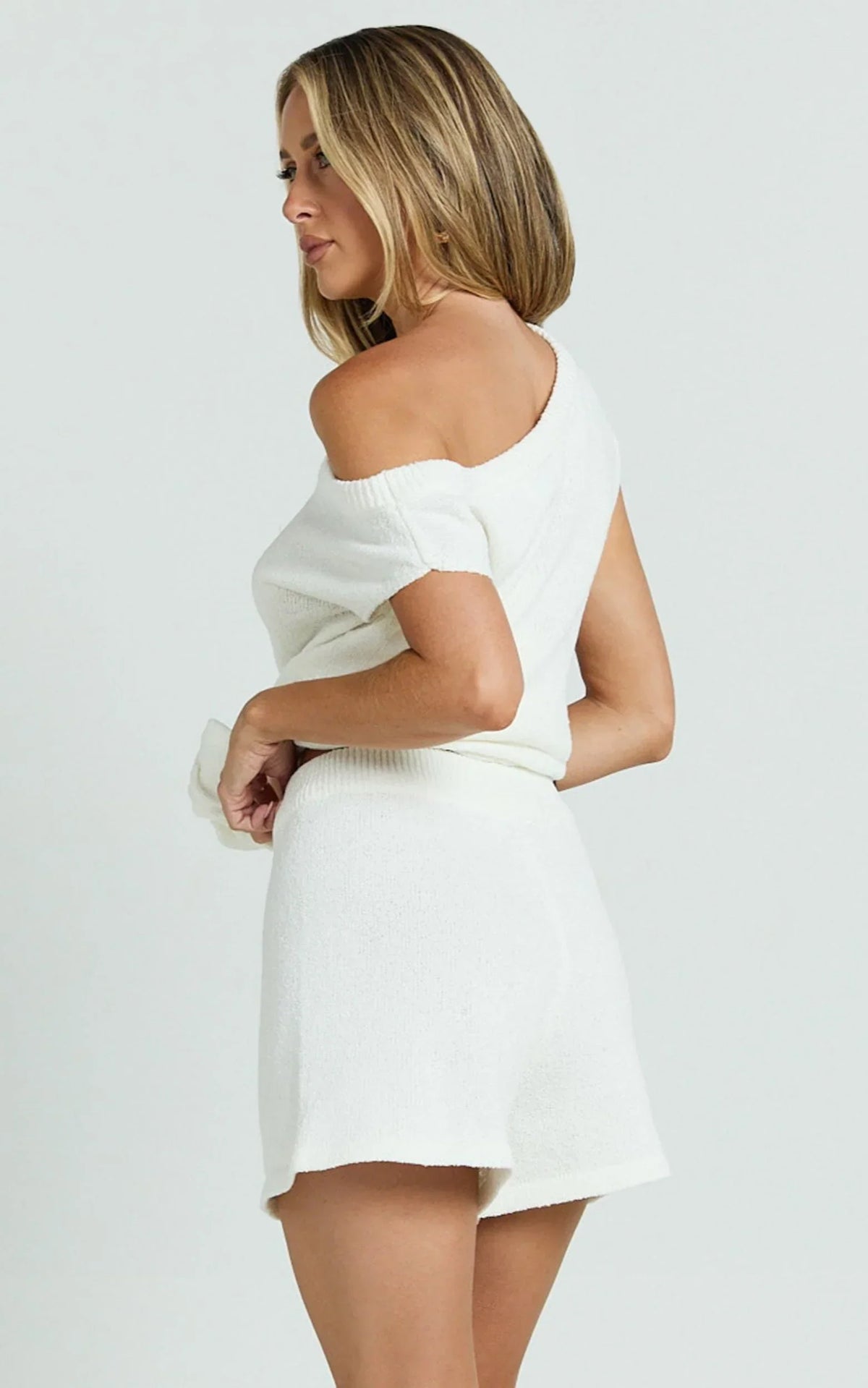 Adeline Short - Knit Short in White