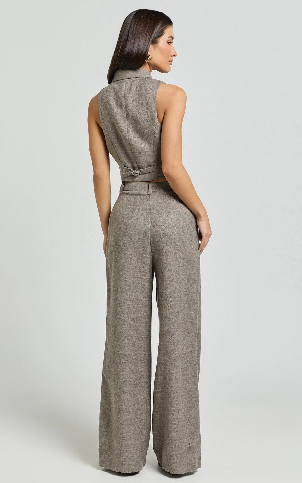 Andie Pants - High Waist Tailored Pants in Grey