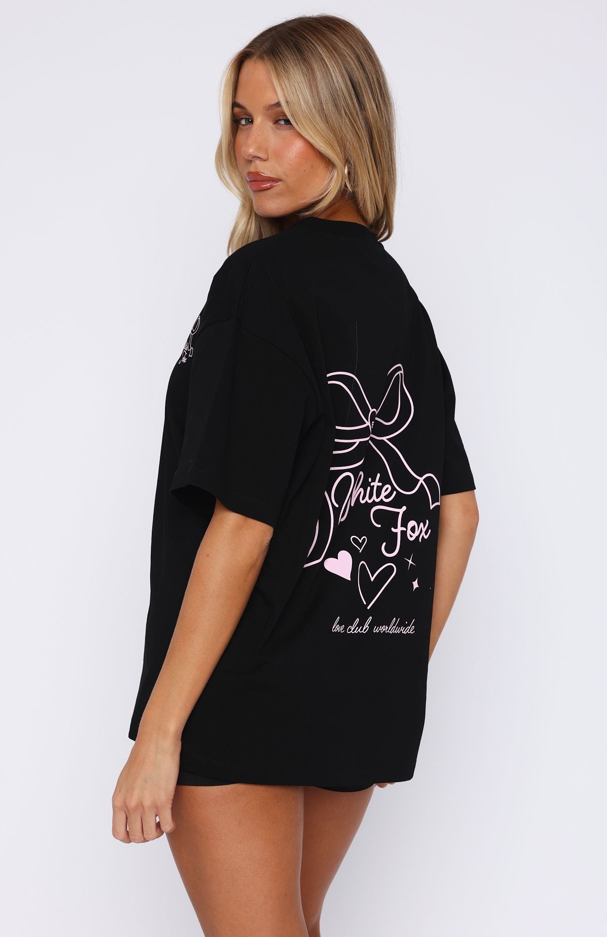 Love You Forever Oversized Tee Black