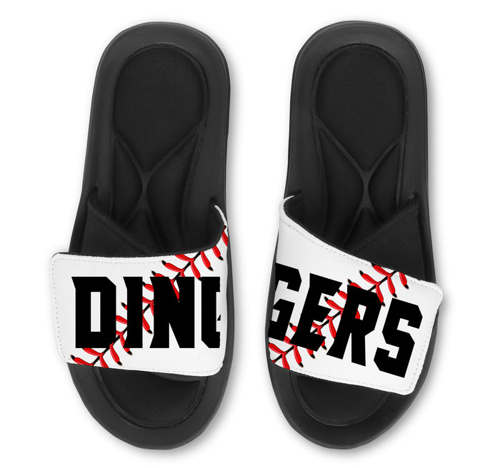 Baseball Slides - Custom Team Baseball Sandals with Memory Foam Footbed Comfort