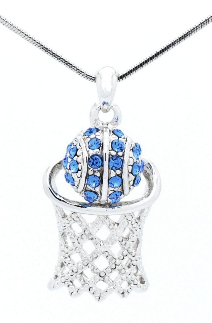 Basketball Hoop Necklace Lg - 2 Digits