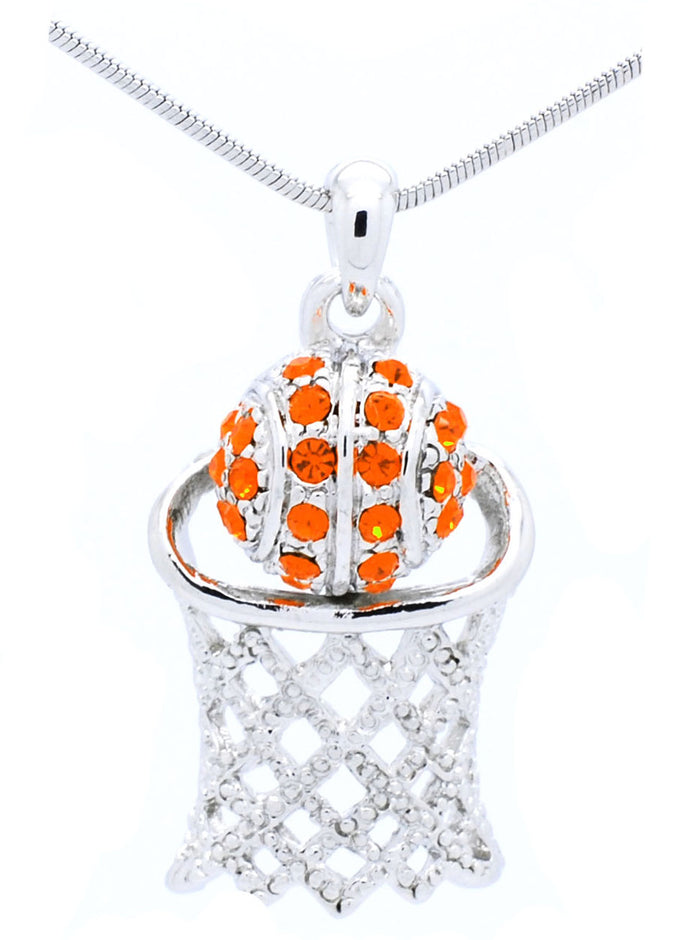 Basketball Hoop Necklace Lg - 2 Digits