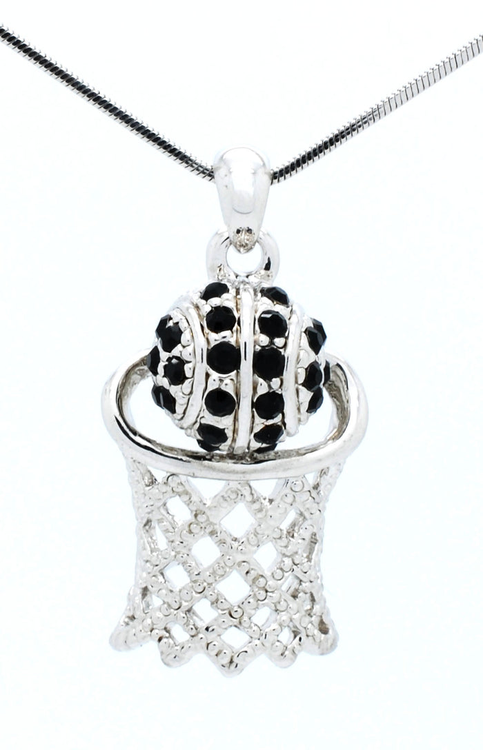Basketball Hoop Necklace Lg - 2 Digits