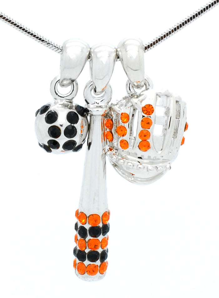 Bat/Ball/Glove Combo Necklace