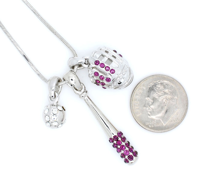 Bat/Ball/Glove Combo Necklace