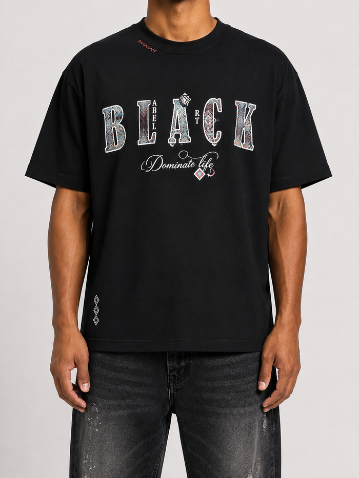 Black Label 'Dominate' T-Shirt In Black