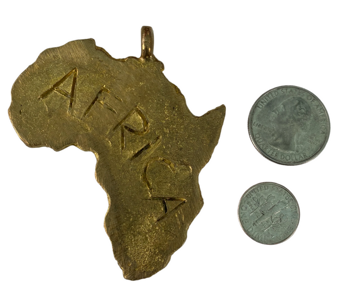 Brass Africa Pendant