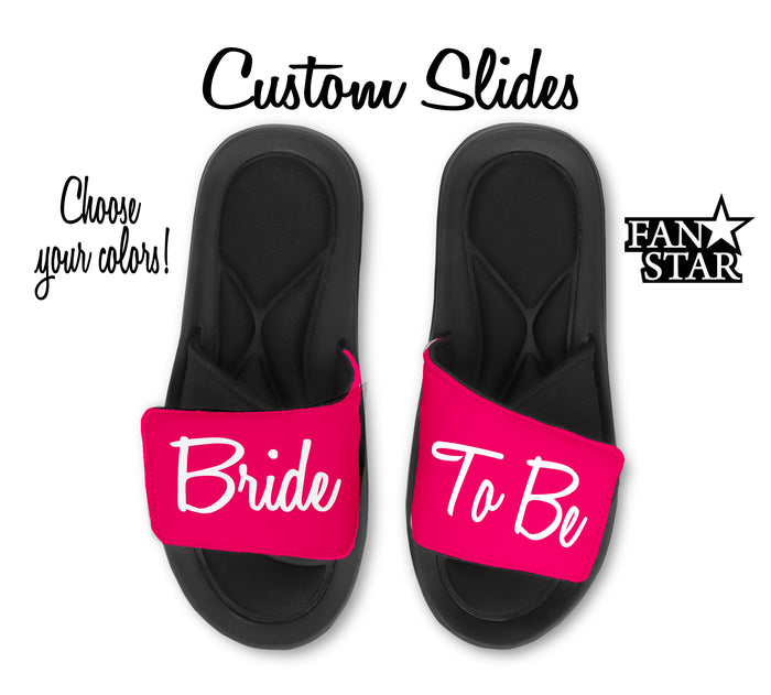 Bride to be Slides, Customize to Match Wedding Colors