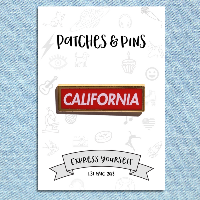 California Bold Enamel Pin