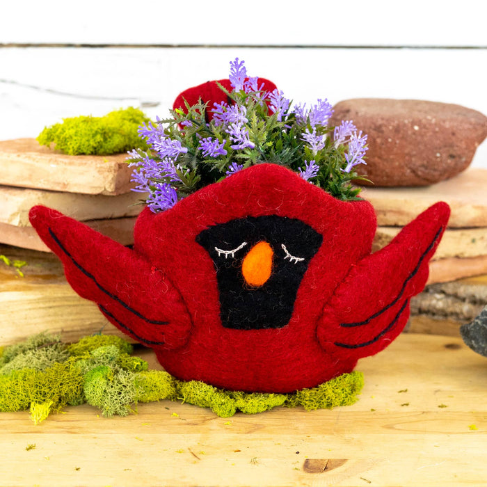 Cardinal Felt Pot