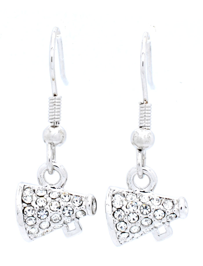 Cheer Megaphone DANGLE Earrings