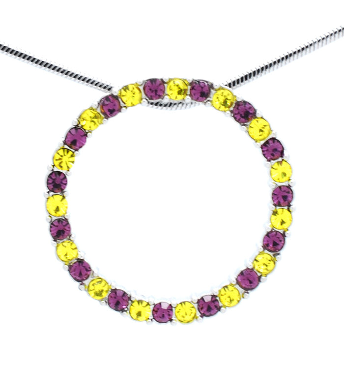 Purple/Yellow / 18"
