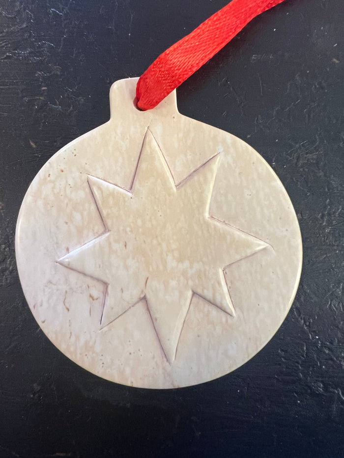 Circle Soapstone Ornament