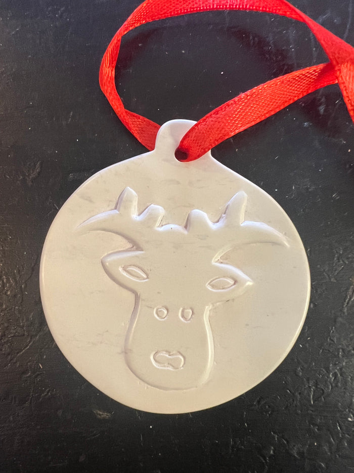 Circle Soapstone Ornament