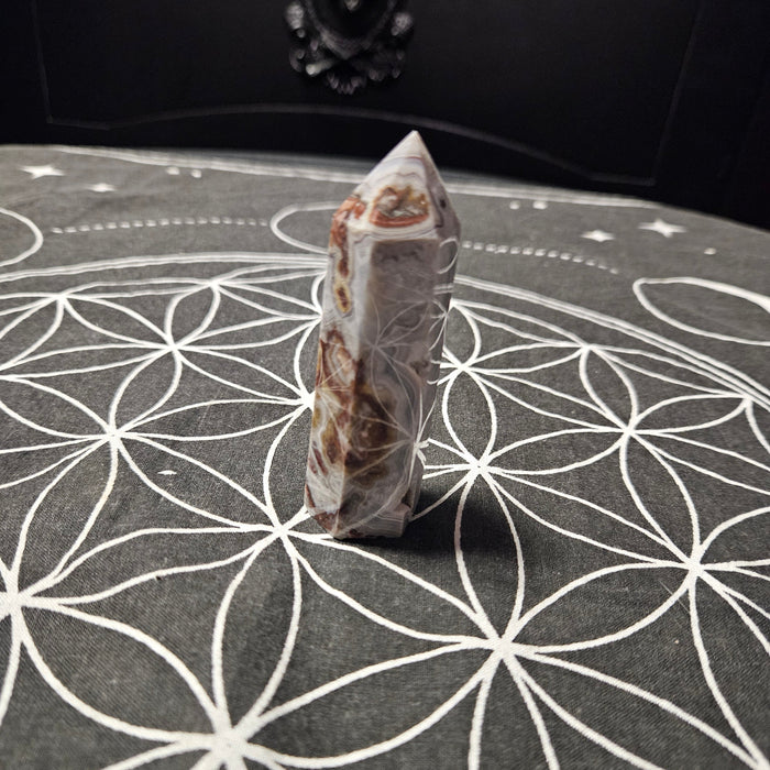 Crazy Lace Agate Obelisk