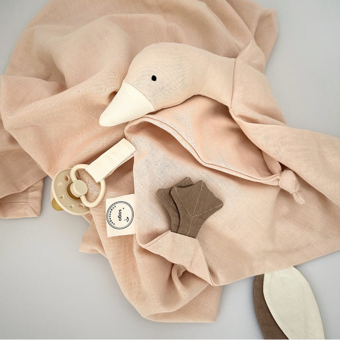 Cuddle Cloth - Bliki - Baby Blush - With Embroidered Name