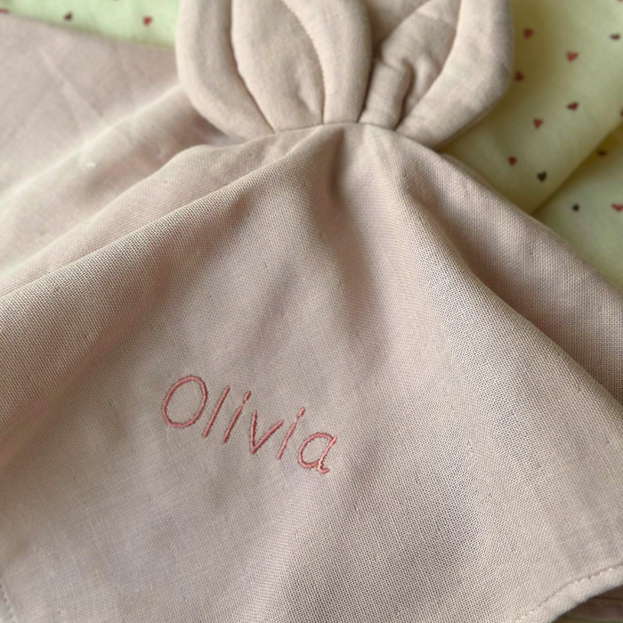 Cuddle Cloth - Snoppa - Misty Rose - With Embroidered Name