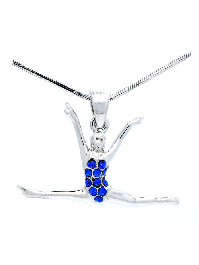 Dancer Gymnast Necklace - Straddle Leaping
