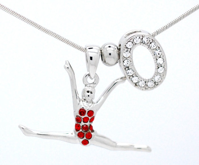 Dancer Gymnast Necklace - Straddle Leaping