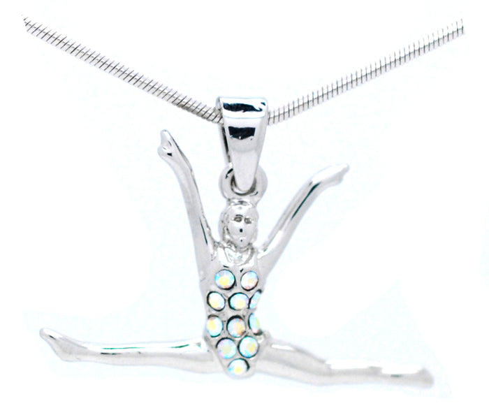 Dancer Gymnast Necklace - Straddle Leaping
