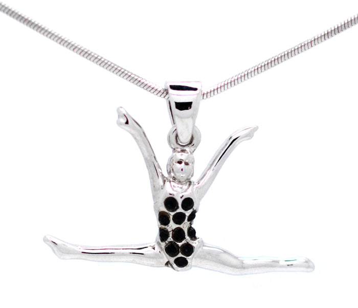 Dancer Gymnast Necklace - Straddle Leaping