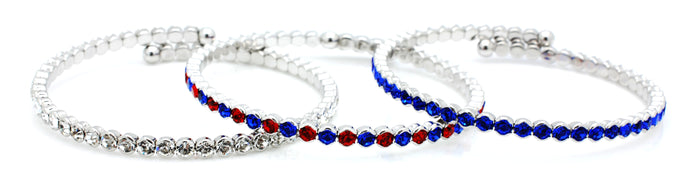Red/Royal/Clear