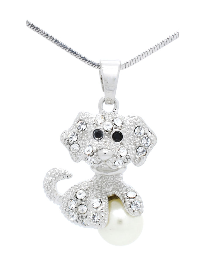 Dog with Ball Necklace