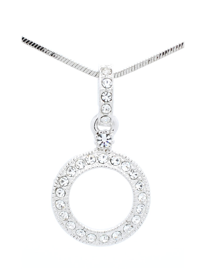 Drop Down Circle Necklace