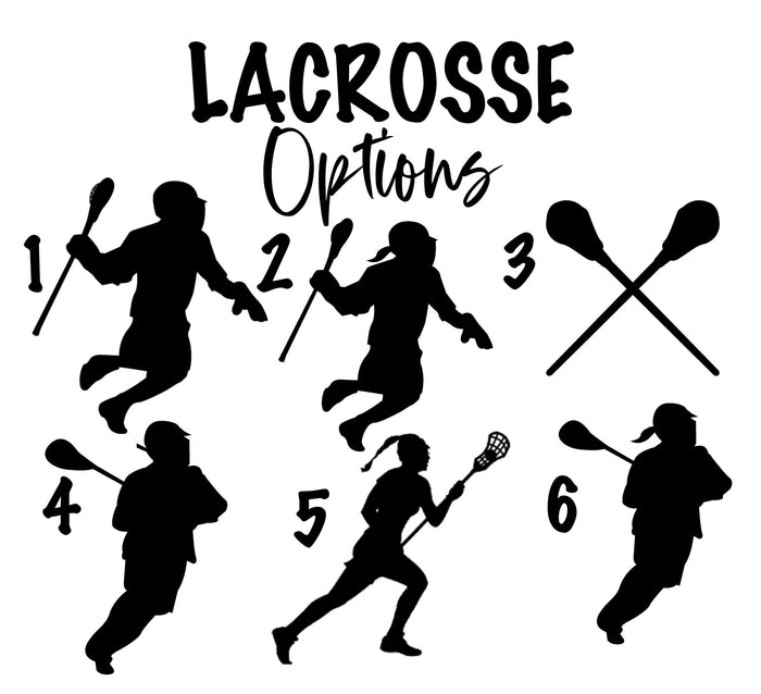 Engraved Bar Pendant - Lacrosse