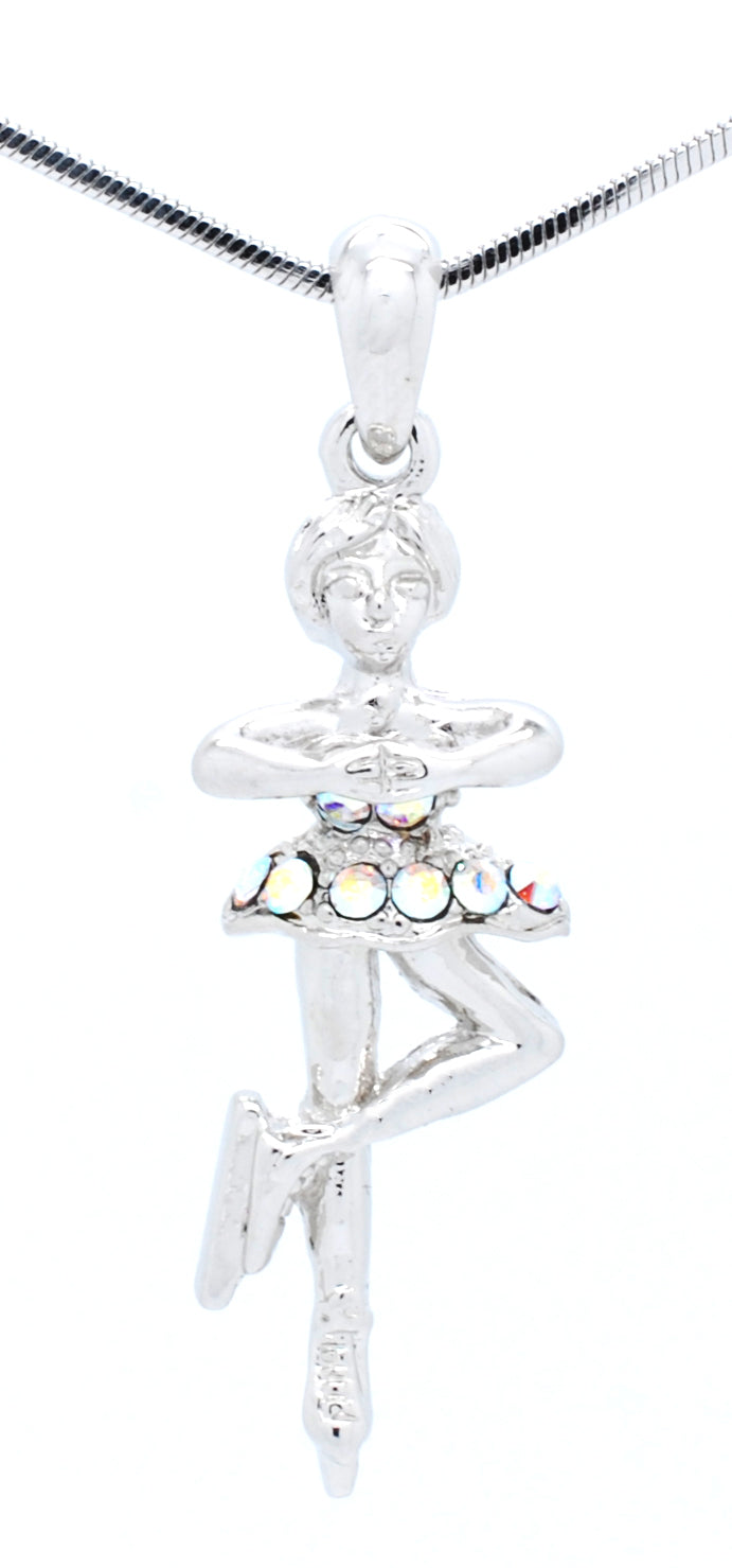 Figure Skater Spinning Necklace