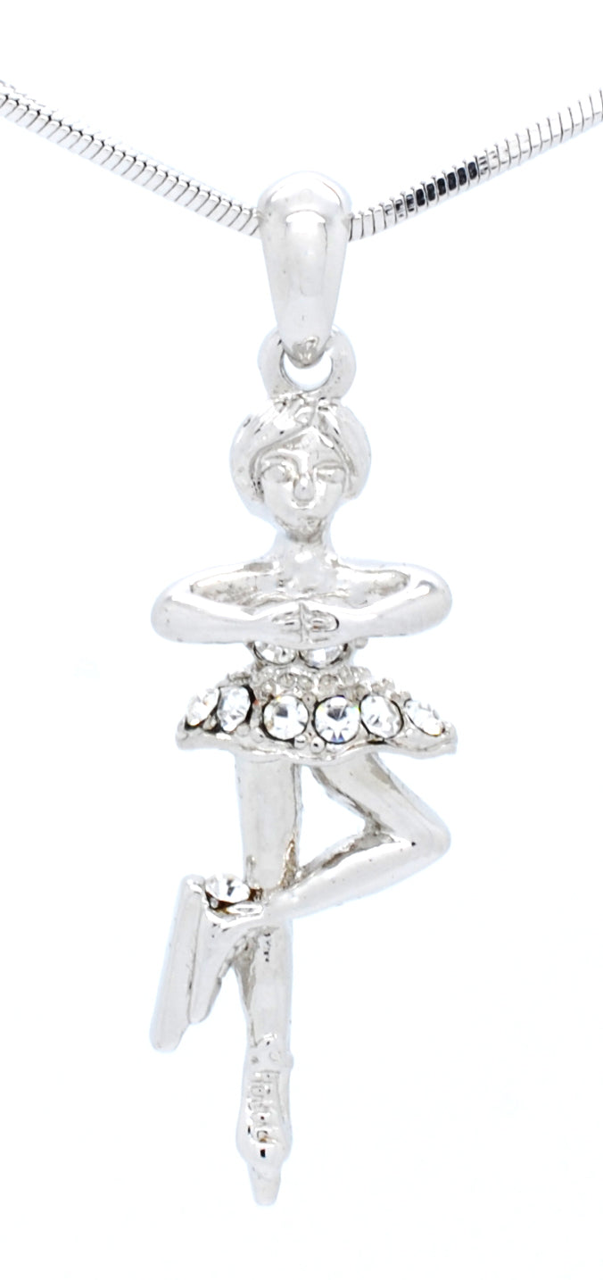 Figure Skater Spinning Necklace