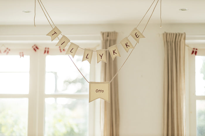 Flag Garland  – TILLYKKE – 100% Organic Cotton
