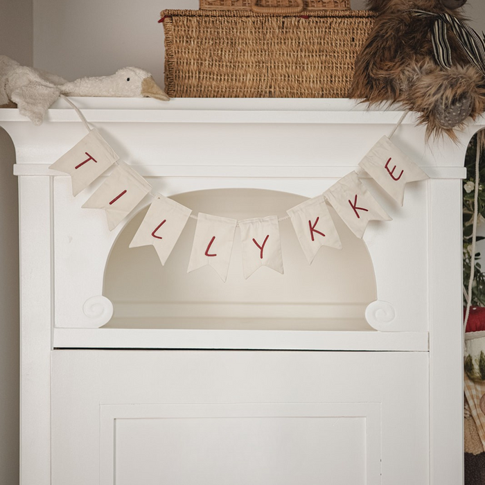 Flag Garland  – TILLYKKE – 100% Organic Cotton