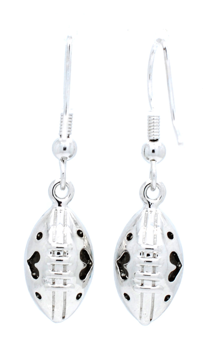 Football Earrings - Green