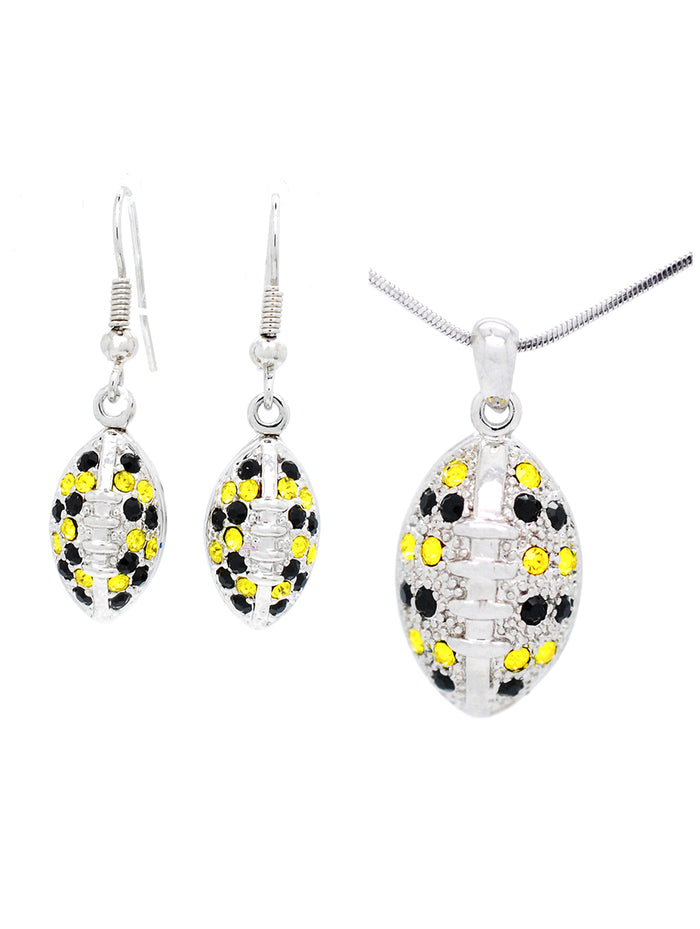 Football Necklace & Earring Set