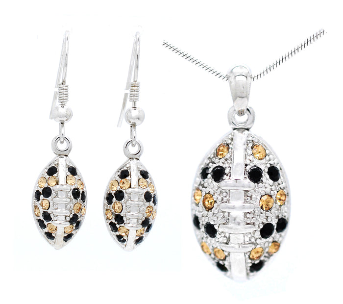 Football Necklace & Earring Set