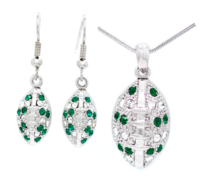 Football Necklace & Earring Set