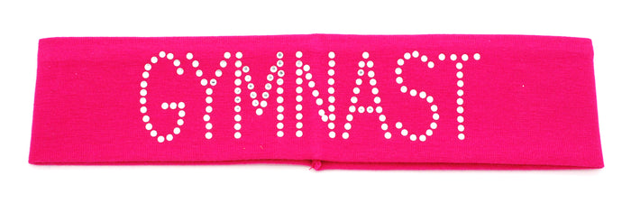 Gymnast Cotton Headband with Rhinestones!