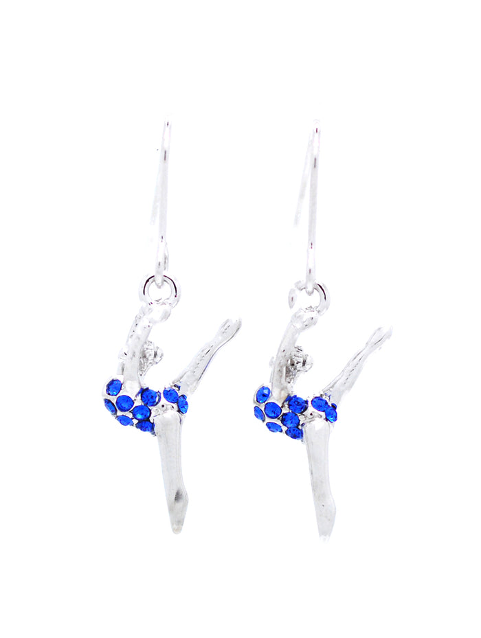 Gymnast Dancer DANGLE Earrings - Leg Up