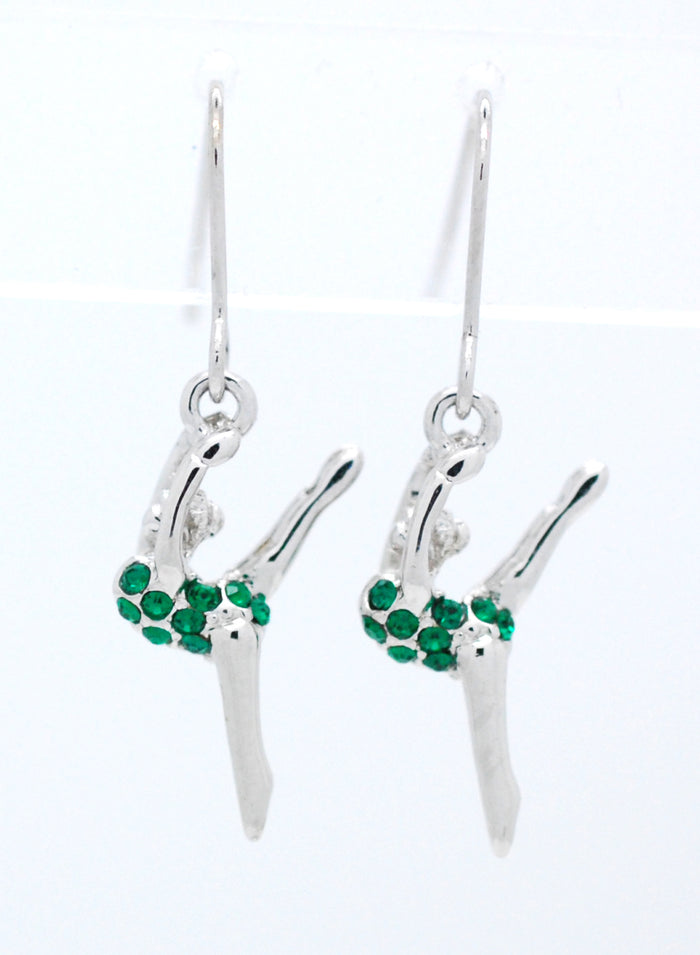 Gymnast Dancer DANGLE Earrings - Leg Up