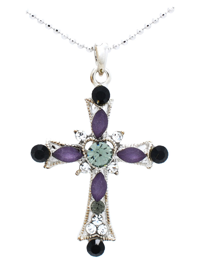 Heart Cross Necklace - Small